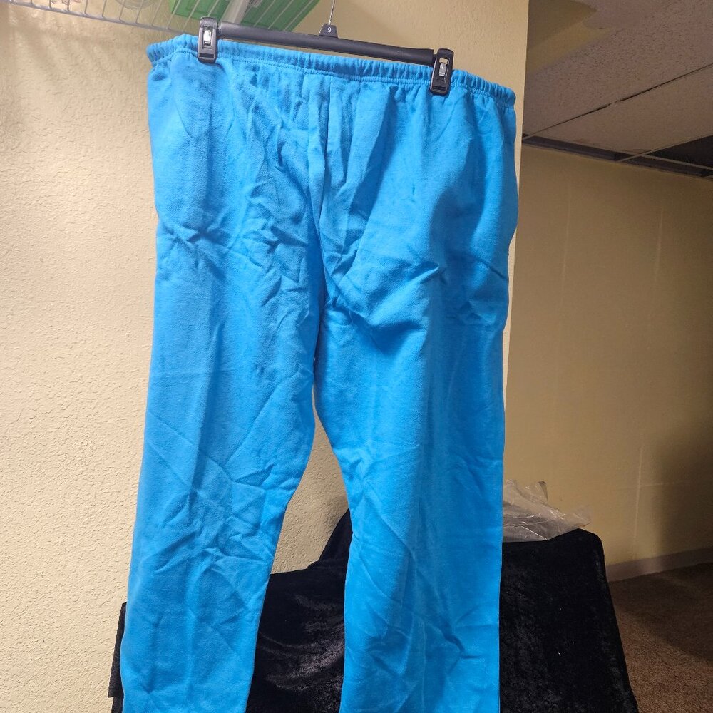 Comfort Corner 3XA Blue elastic waist pants with tie, 60% Cotton, 40% Polyester